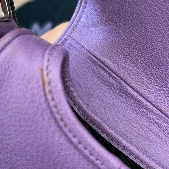 Vintage Christian Dior Purple Saddle bag - Picture 10 of 12
